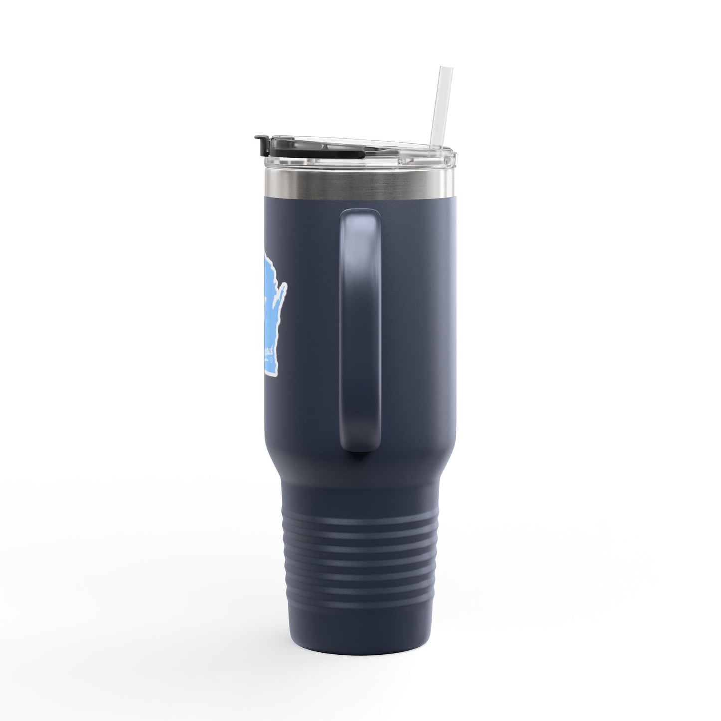 Insulated Travel Mug with Wisconsin Design, 40oz Travel Cup, Perfect Gift for Coffee Lovers, Hydration on the Go, Unique Kitchen Accessory