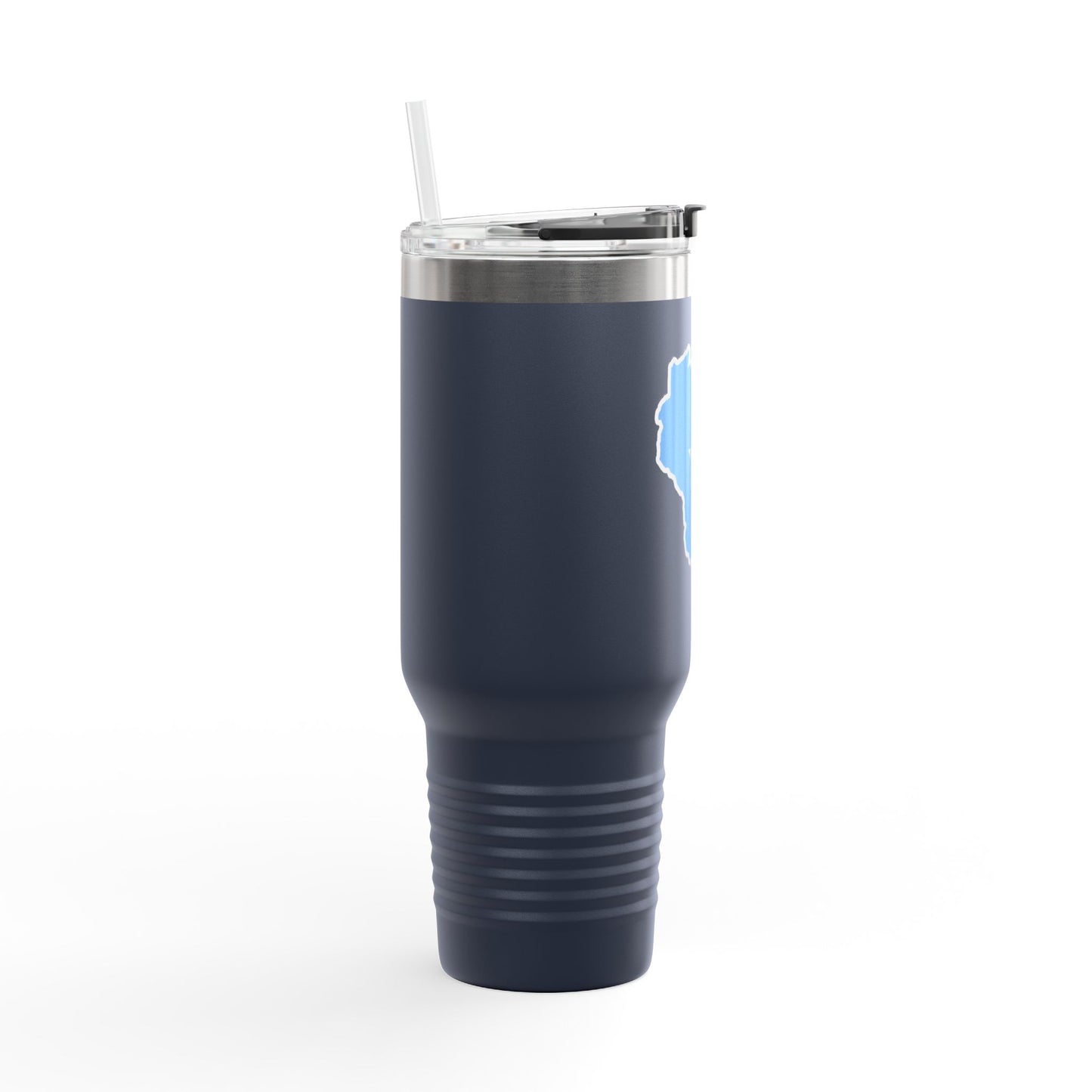 Insulated Travel Mug with Wisconsin Design, 40oz Travel Cup, Perfect Gift for Coffee Lovers, Hydration on the Go, Unique Kitchen Accessory
