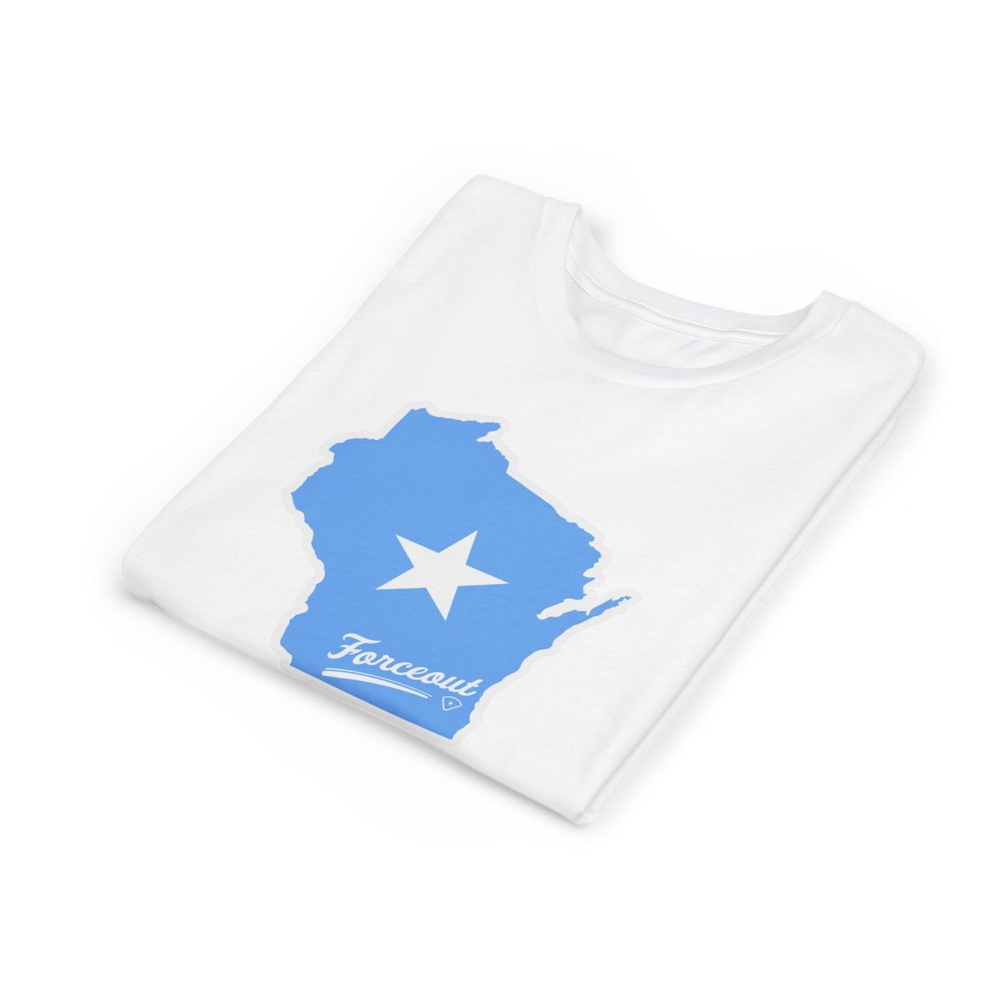 Youth Tee with Wisconsin Forceout Star Design