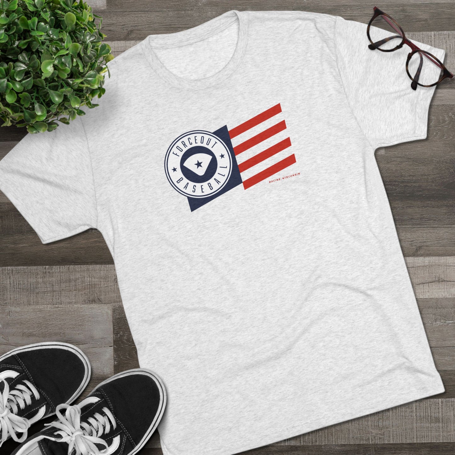 Unisex Tri-Blend Forceout Freedom Crew Tee