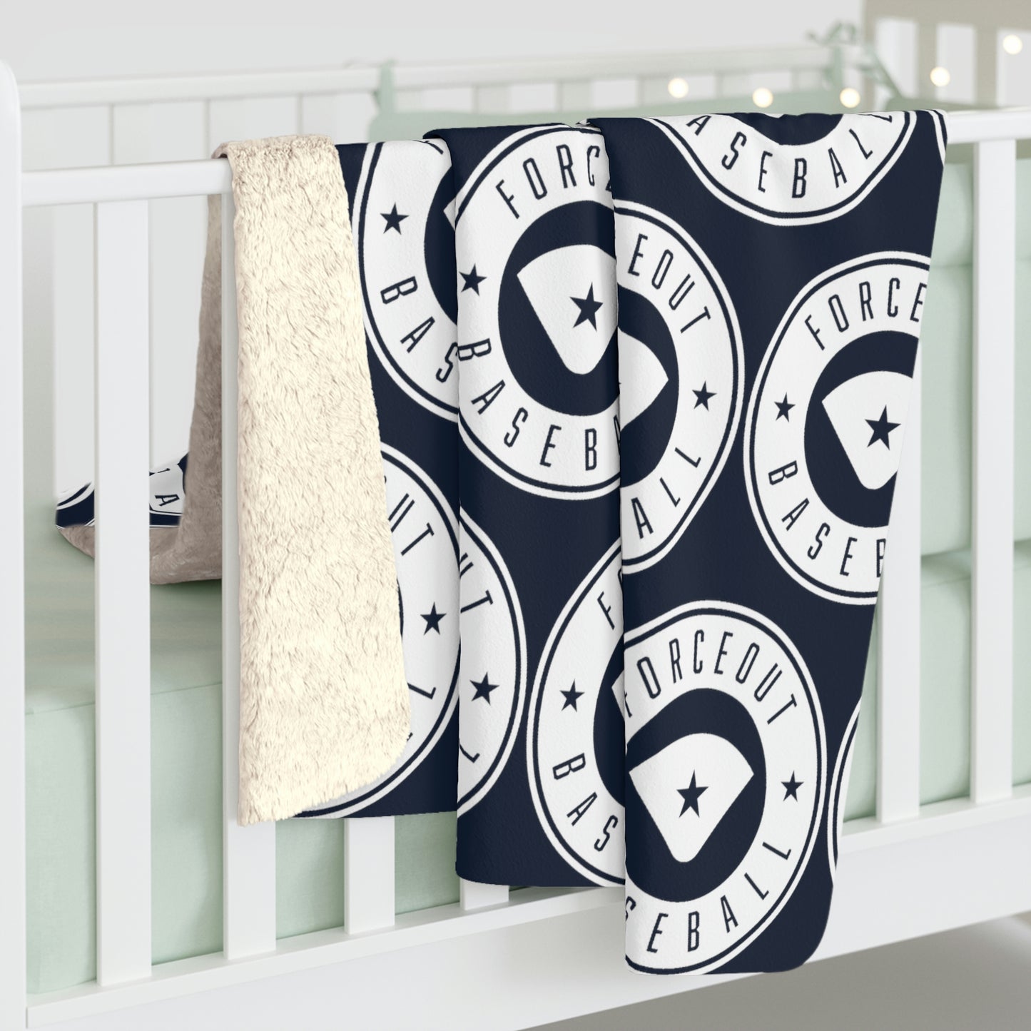 Forceout Baseball Sherpa Fleece Blanket