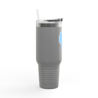 Insulated Travel Mug with Wisconsin Design, 40oz Travel Cup, Perfect Gift for Coffee Lovers, Hydration on the Go, Unique Kitchen Accessory