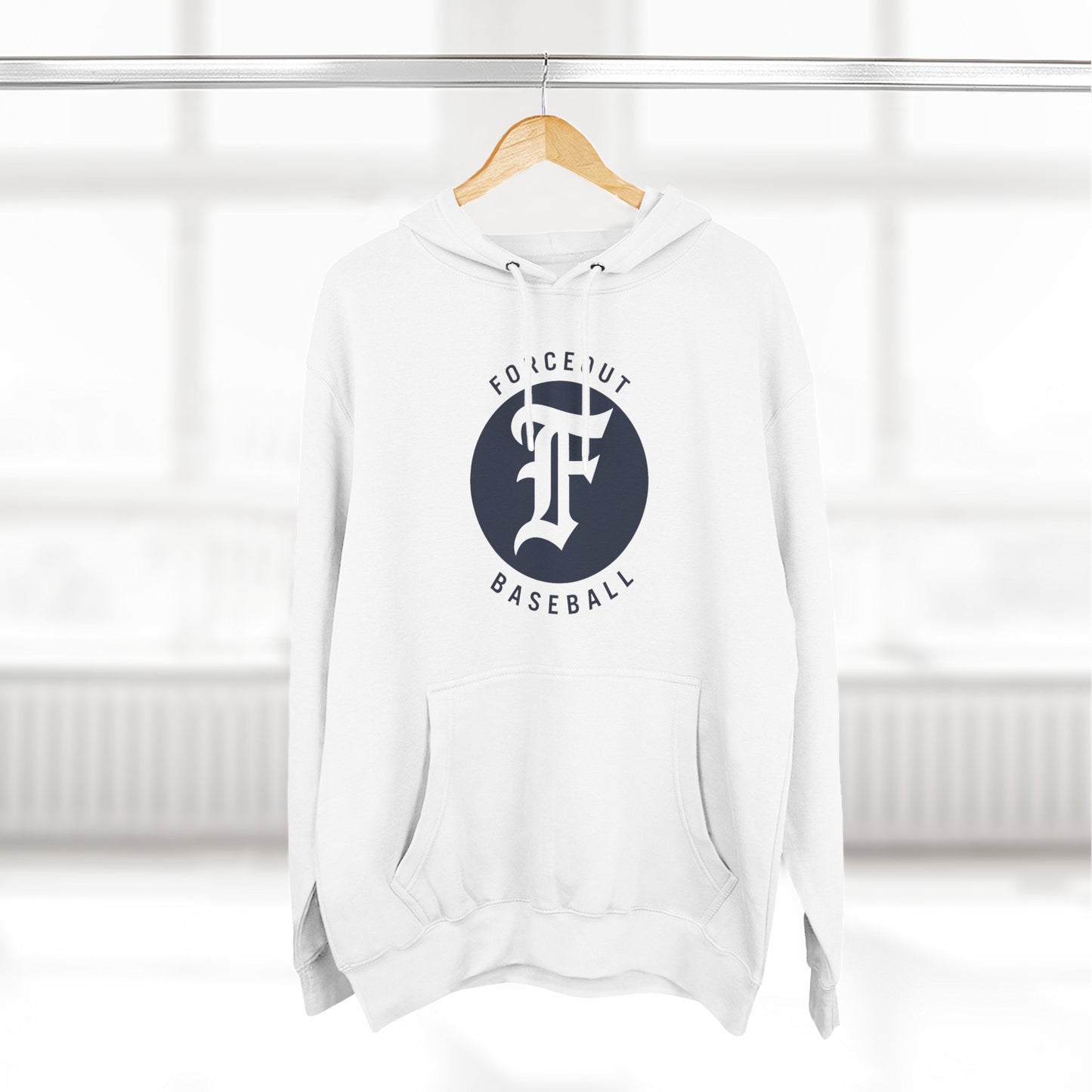 Adult Forceout Baseball Hoodie — Vintage 'F' Logo Pullover
