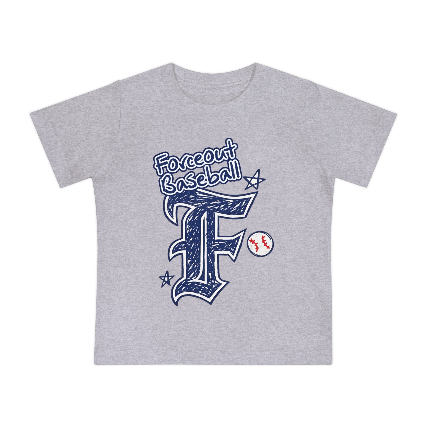 Baby Baseball T-Shirt – 'Forceout Baseball' Graphic Tee for Infant Players & Fans