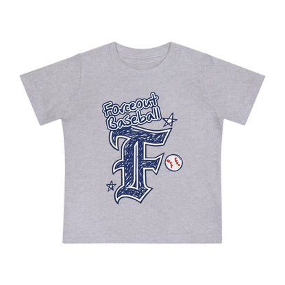 Baby Baseball T-Shirt – 'Forceout Baseball' Graphic Tee for Infant Players & Fans