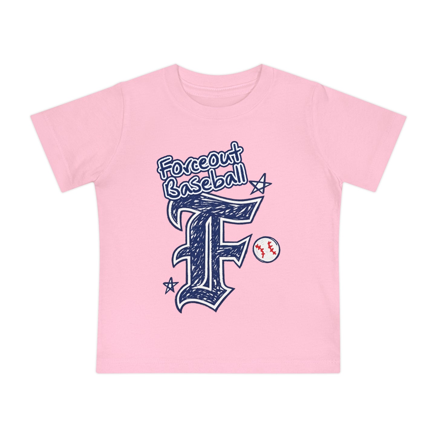 Baby Baseball T-Shirt – 'Forceout Baseball' Graphic Tee for Infant Players & Fans