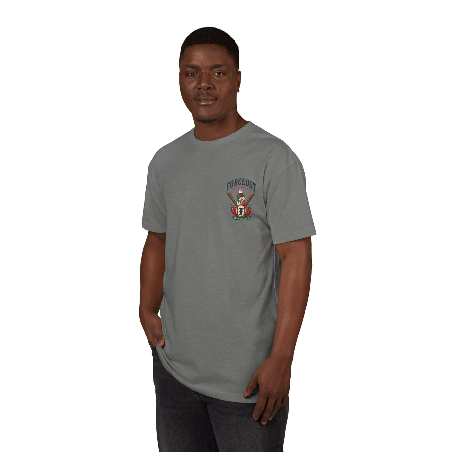 Forceout Golf Chest Logo T-Shirt — Vintage Baseball Design