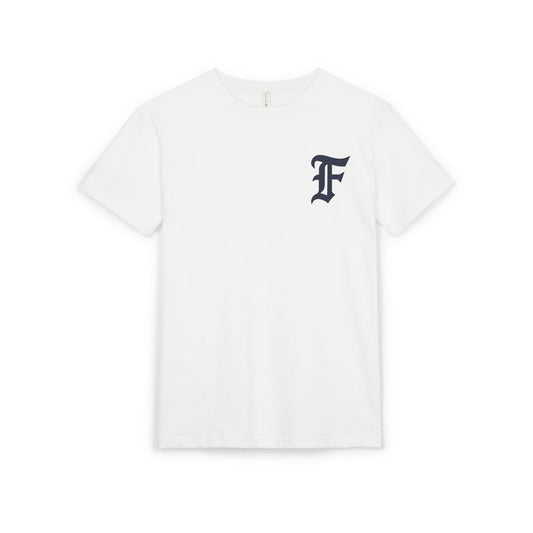 Classic F Chest Monogram Tee — Ice Cream Back - Vintage Gothic Letter T-Shirt