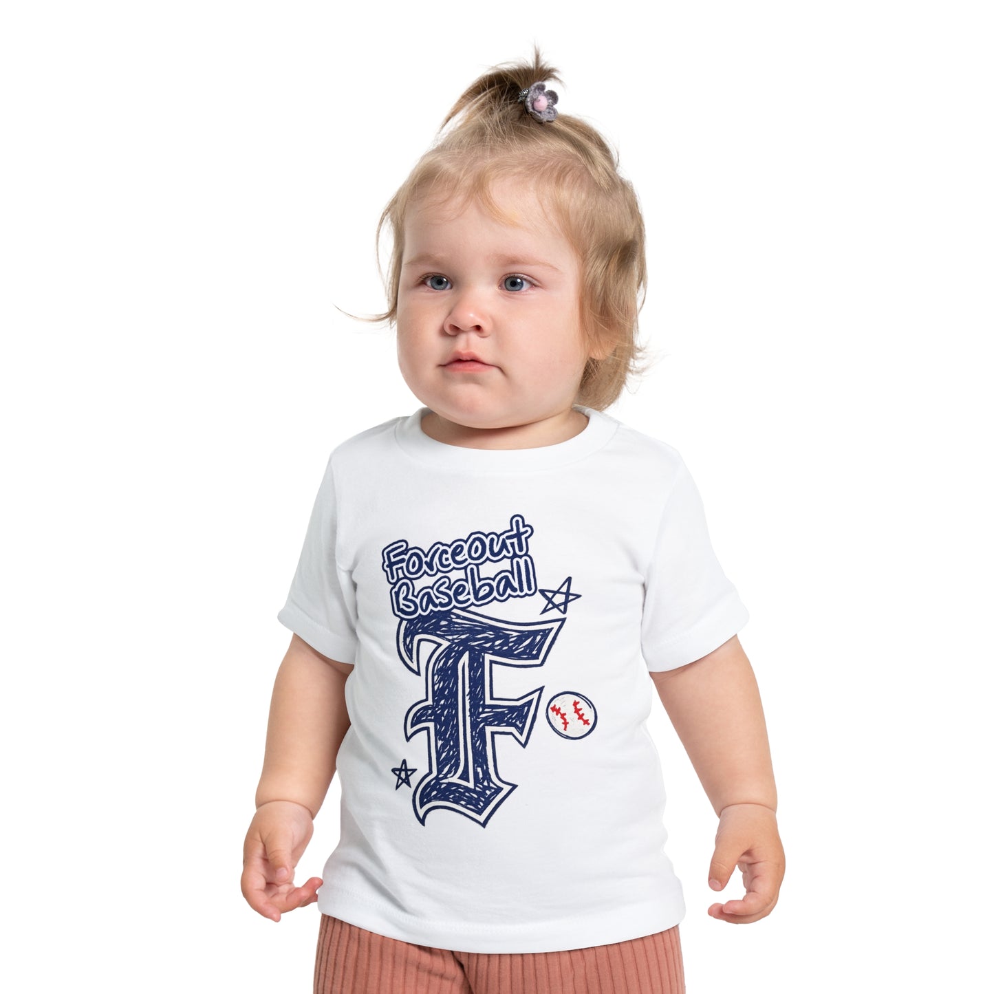 Baby Baseball T-Shirt – 'Forceout Baseball' Graphic Tee for Infant Players & Fans