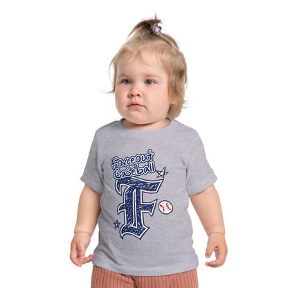 Baby Baseball T-Shirt – 'Forceout Baseball' Graphic Tee for Infant Players & Fans