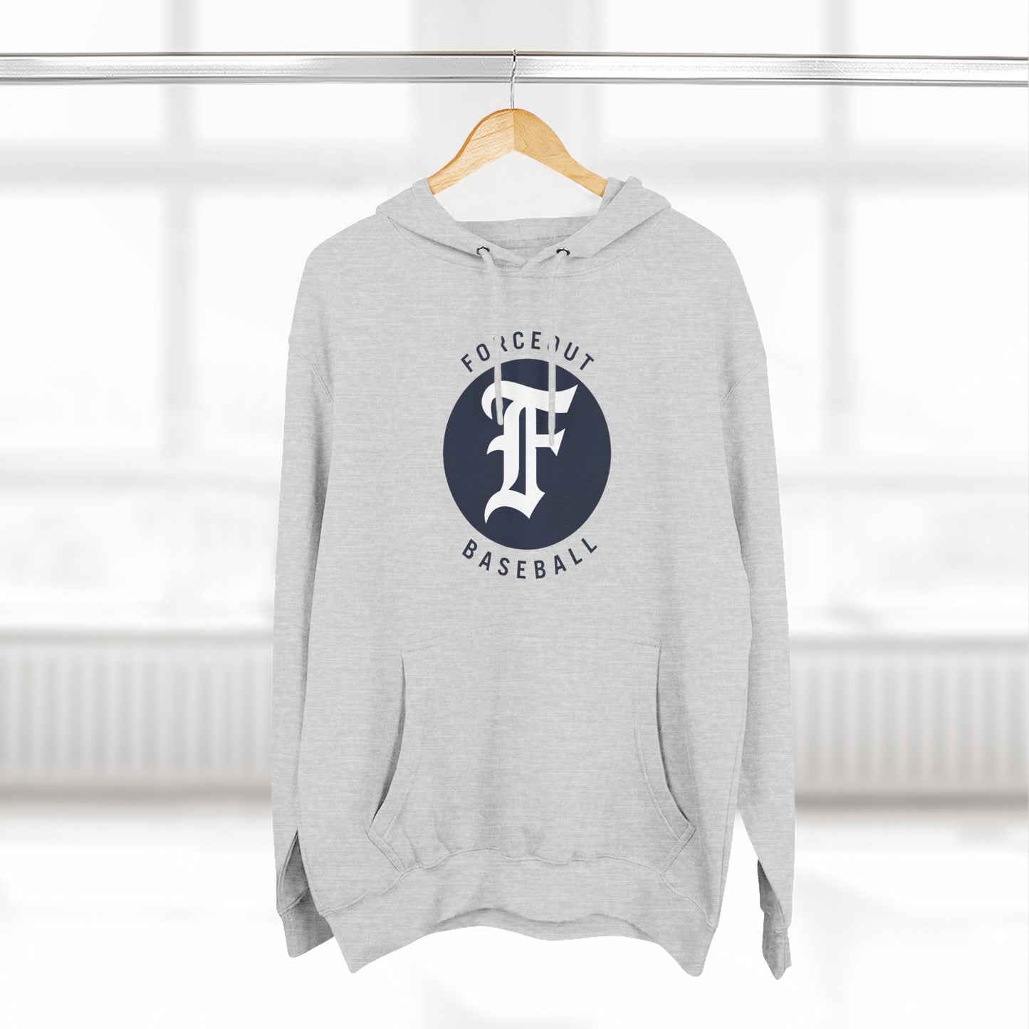 Adult Forceout Baseball Hoodie — Vintage 'F' Logo Pullover