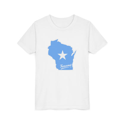 Youth Tee with Wisconsin Forceout Star Design