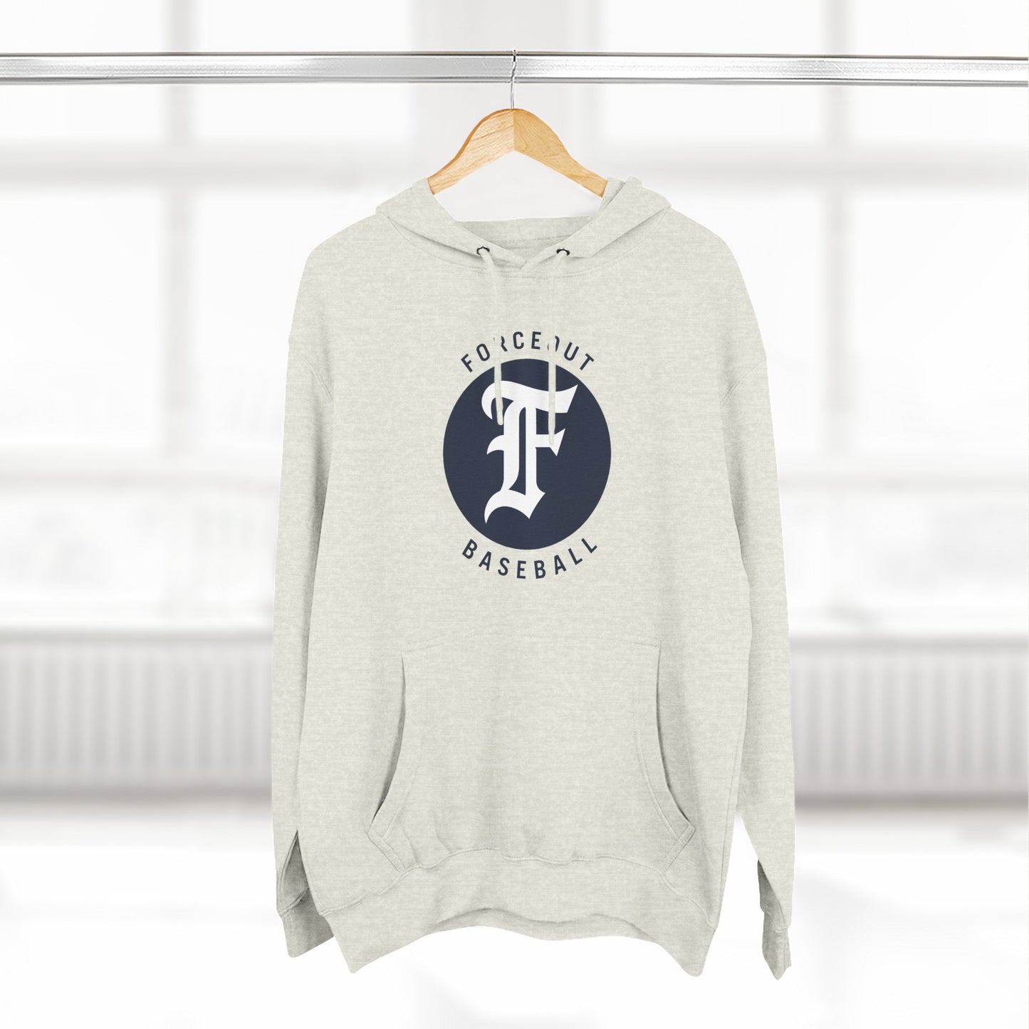 Adult Forceout Baseball Hoodie — Vintage 'F' Logo Pullover