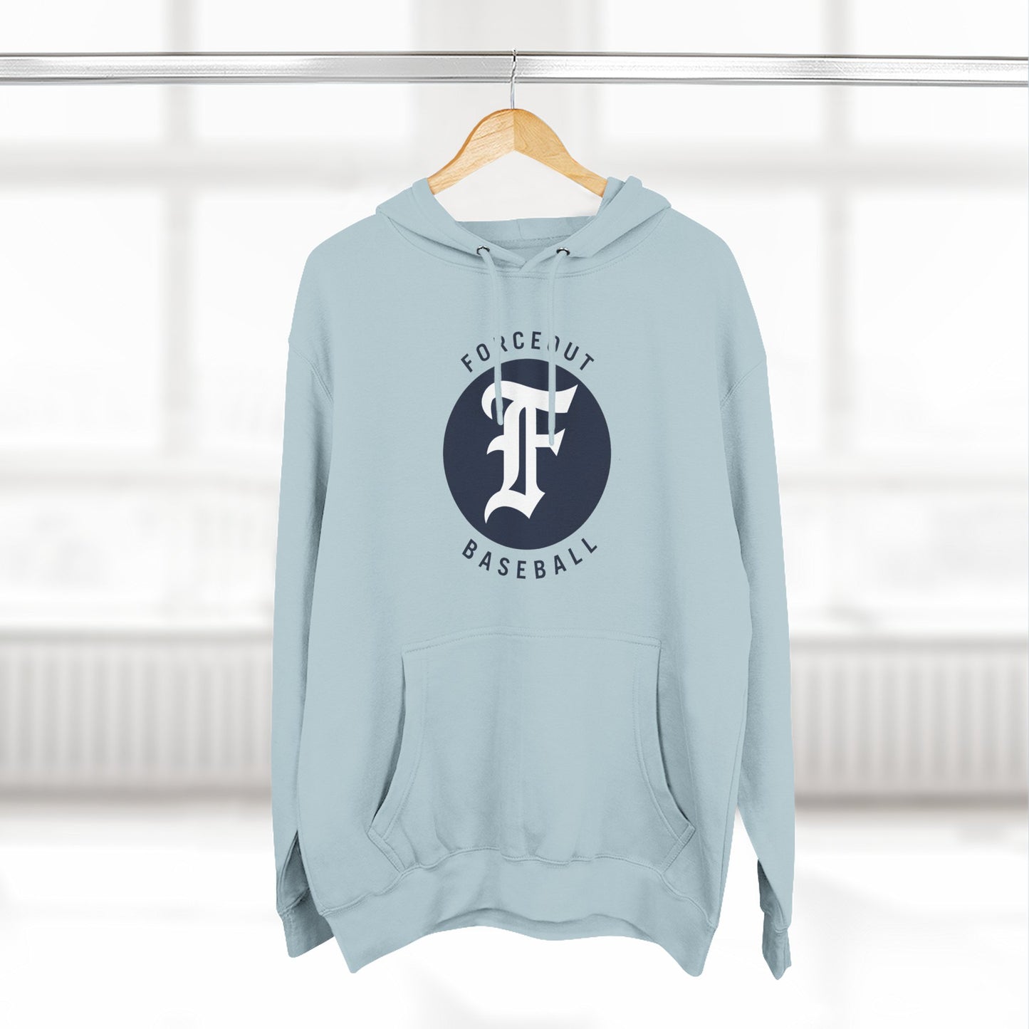 Adult Forceout Baseball Hoodie — Vintage 'F' Logo Pullover