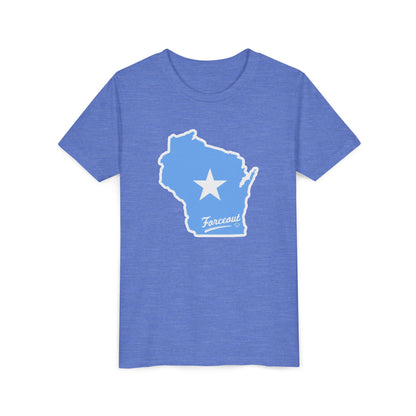 Youth Tee with Wisconsin Forceout Star Design