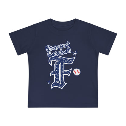 Baby Baseball T-Shirt – 'Forceout Baseball' Graphic Tee for Infant Players & Fans