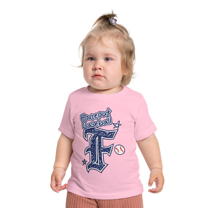 Baby Baseball T-Shirt – 'Forceout Baseball' Graphic Tee for Infant Players & Fans