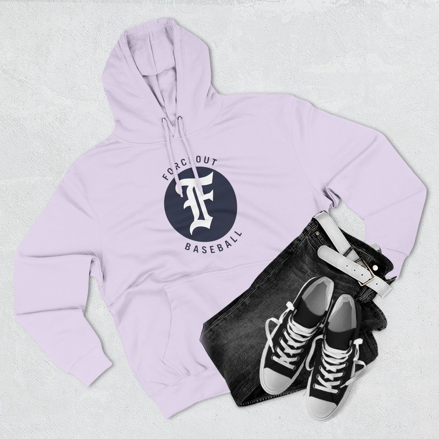 Adult Forceout Baseball Hoodie — Vintage 'F' Logo Pullover